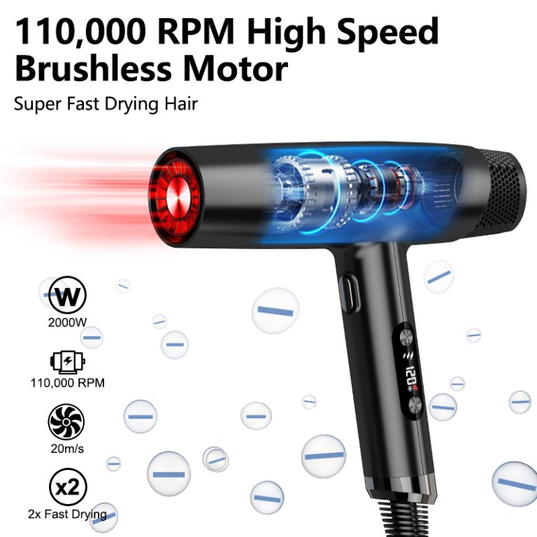 Infrared Brushless High Speed Hair Dryer