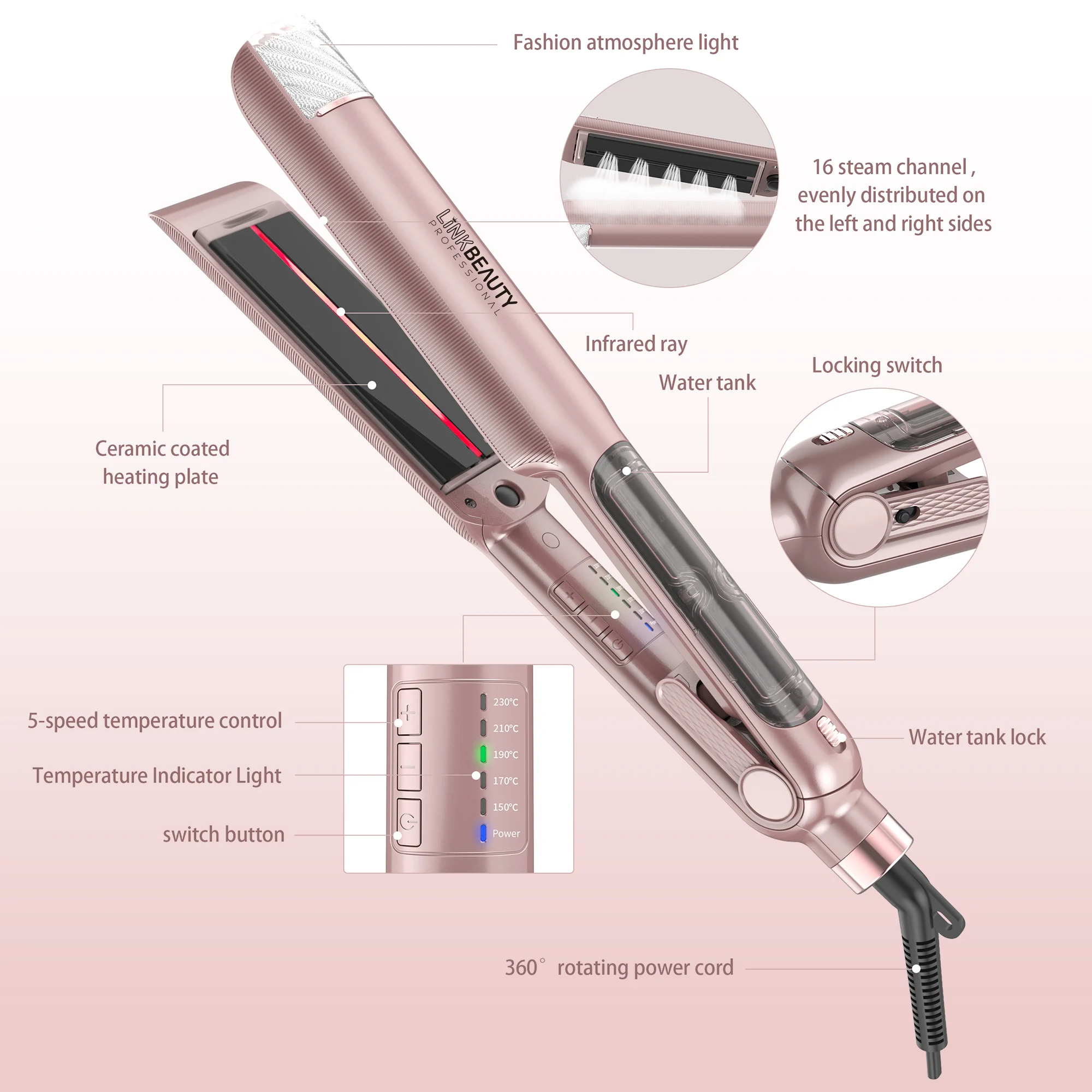 steam hair straightener