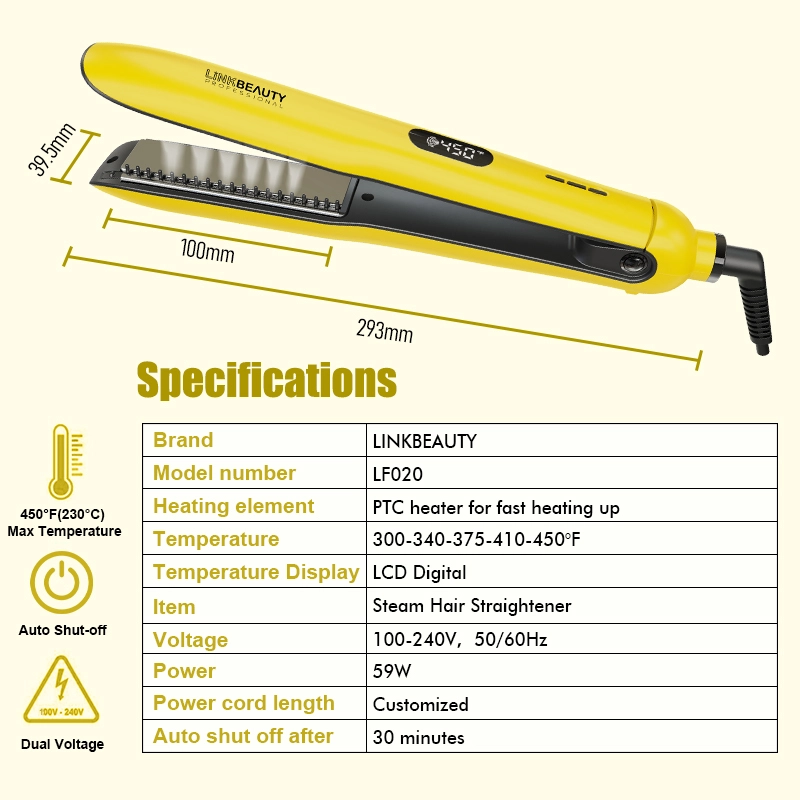 Steam Hair Straightener