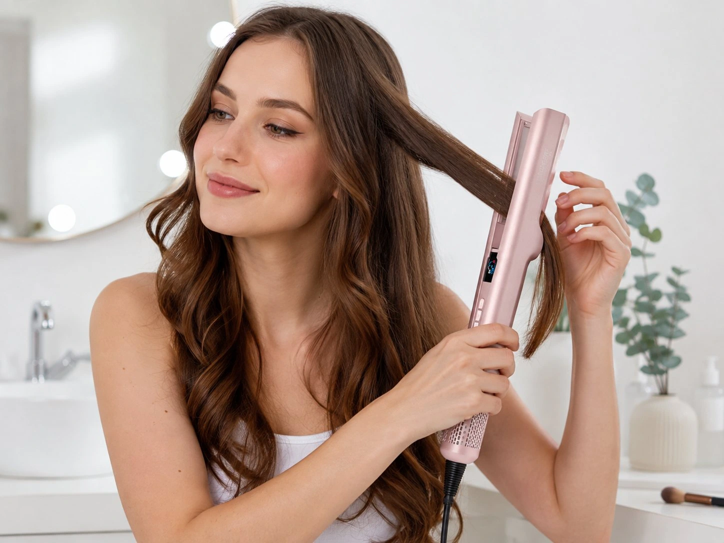 link beauty m8807 hair straightening demonstration
